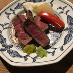 圓谷 - 段戸牛ヒレ肉の炙り