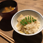 圓谷 - 筍御飯　潮汁