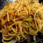 元祖台湾カレー - 混ぜ混ぜ後の台湾スパゲッティ