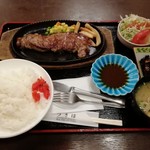 お食事処うきは - 和風ステーキ定食です。(2019年4月)