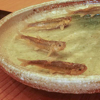 柚木元 - 天竜川稚鮎素揚げ