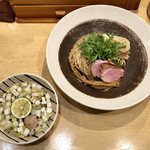 饗 くろ喜 - 「鴨つけそば」1000円（4/29・30限定「紫」営業）