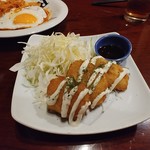 魚民 - 白身フライチーズフォンデュ