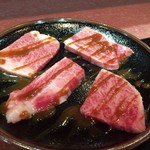 一升びん　本店　はなれ - あみ焼　松阪牛特選カルビ