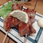 炉ばた焼 網場 - くせになる美味しさと食感！！！プチトマトの豚肉巻き