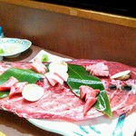 大衆酒場 まるちゃん - まぐろの全部盛　1290円×3