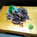 大衆酒場 まるちゃん - ホタルイカお刺身　580円