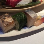 海舟 - 焼鰆、秋刀魚、めはり寿司