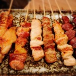 炭火焼鳥と水炊き 五郎一 - みつせ鶏の全７種