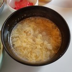カフェハタケタナカ - 卵スープも旨みがたっぷり