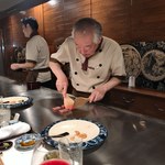 カハラ - 木べらを使って