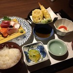 がんこ - お造り天ぷら定食