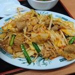 日高屋 - バクダン炒め定食（680円）
