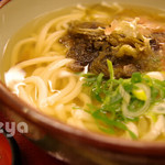 Kineya - 親子丼定食のうどん。