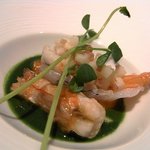 ハジメ - ハジメ　天使えびをさっとポワレにしたもの