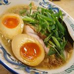 もんど - 蔵出し醤油麺（味玉入り）　2019.4