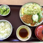 望郷の湯 - 和風おろしカツ定食