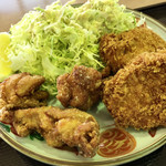 望郷の湯 - 鶏あわせ定食