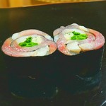 日本橋蛎殻町 すぎた - 銚子　〆サバ海苔巻き　最高!