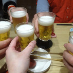 membarukomoan - 「飲み放題2時間こもあんコース（8品）」ビールで乾杯