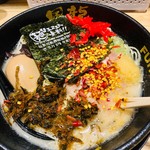 とんこつラーメン博多風龍 - トッピング後♡