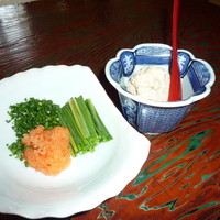 ふぐ・日本料理 喜楽庵 - 薬味とふぐの肝