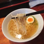 浜堂ラーメン - 麺のリフトアップ