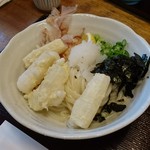 手打ちうどん処 伊賀 - 揚げもちおろしうどん（冷）