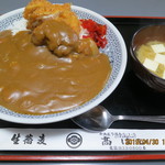 Sobadokoro Takahashi - カツカレー，味噌汁