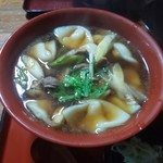 野村屋本店 - かも汁耳うどん 900円