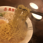 東京おぎくぼラーメン ゑびすや - 中太縮れ麺