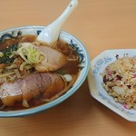 Marushin Chuukasoba - ラーメン(大盛)＋半チャーハンセット