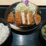 Matsunoya - ロースかつ定食 530円