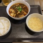 中華ダイニングワクス - 麻婆豆腐セット750円