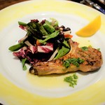 トラットリアビコローレヨコハマ - ローマ風 仔羊のグリル　スコッタディート　サラダ添え
