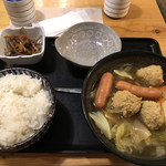 魚八＆串八珍 - 野菜スープ定食