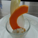 天空LOUNGE TOP of TREE - 【前菜】バターナッツ南瓜とアンディーブ　ゴルゴンゾーラのクリームディップ