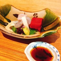 夢窓庵 - ヒラメとマグロのお造り