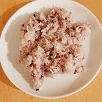 カフェモ・ルタオ - 黒米入りライス　216円　2018/11