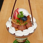 カフェモ・ルタオ - ショコラミルフィーユパフェ　単品972円　2018/12