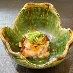 鮨松榮 - 真鯛と生いくら 辛味大根