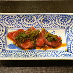 鮨松榮 - ミンククジラ 行者大蒜