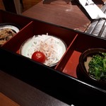 Yonezawa Gyuu Sumi Biyakiniku Uesugi - ベーシックプラン(4980円)　小鉢・サラダ・葉物のごま和え