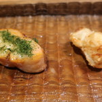 味道広路 - 苫小牧産　目抜き。　真狩　ユリ根のかき揚げ。