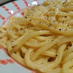 Cacio e pepe (pecorino, parmigiano, black pepper) fresh pasta