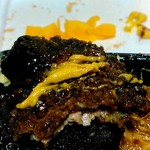 橋場食堂 - からしをつけて