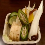 里葉亭 - 漬物盛り合わせ