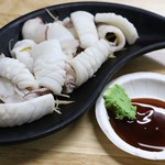 昌吉紅焼鰻 - 茹でたイカは60台湾ドル→50台湾ドルにセールされていました。