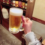 Gajumaru - 生ビールで勝手に乾杯＾＾笑笑