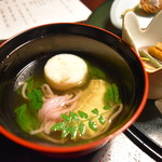 離れの宿　よもぎ埜 - 鯛真丈と魚素麺
